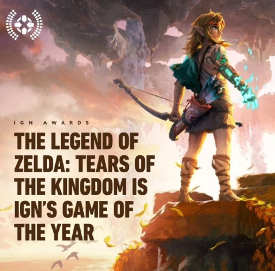 战胜《博德之门3》！任天堂《王国之泪》获IGN年度最佳游戏！