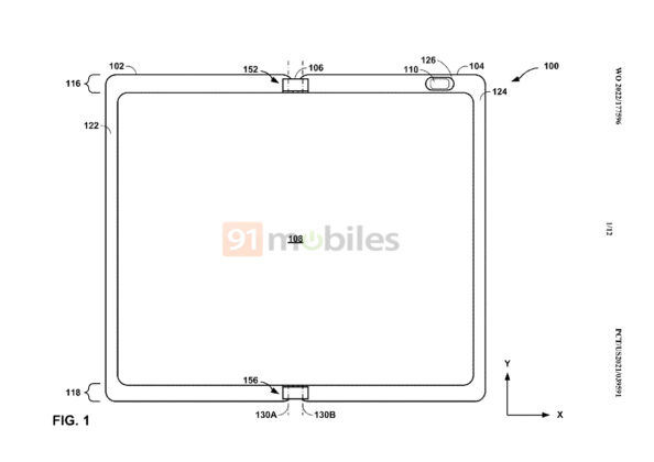 谷歌 Pixel Notepad 折叠屏手机专利曝光：类似三星 Galaxy Z Fold，有边框摄像头